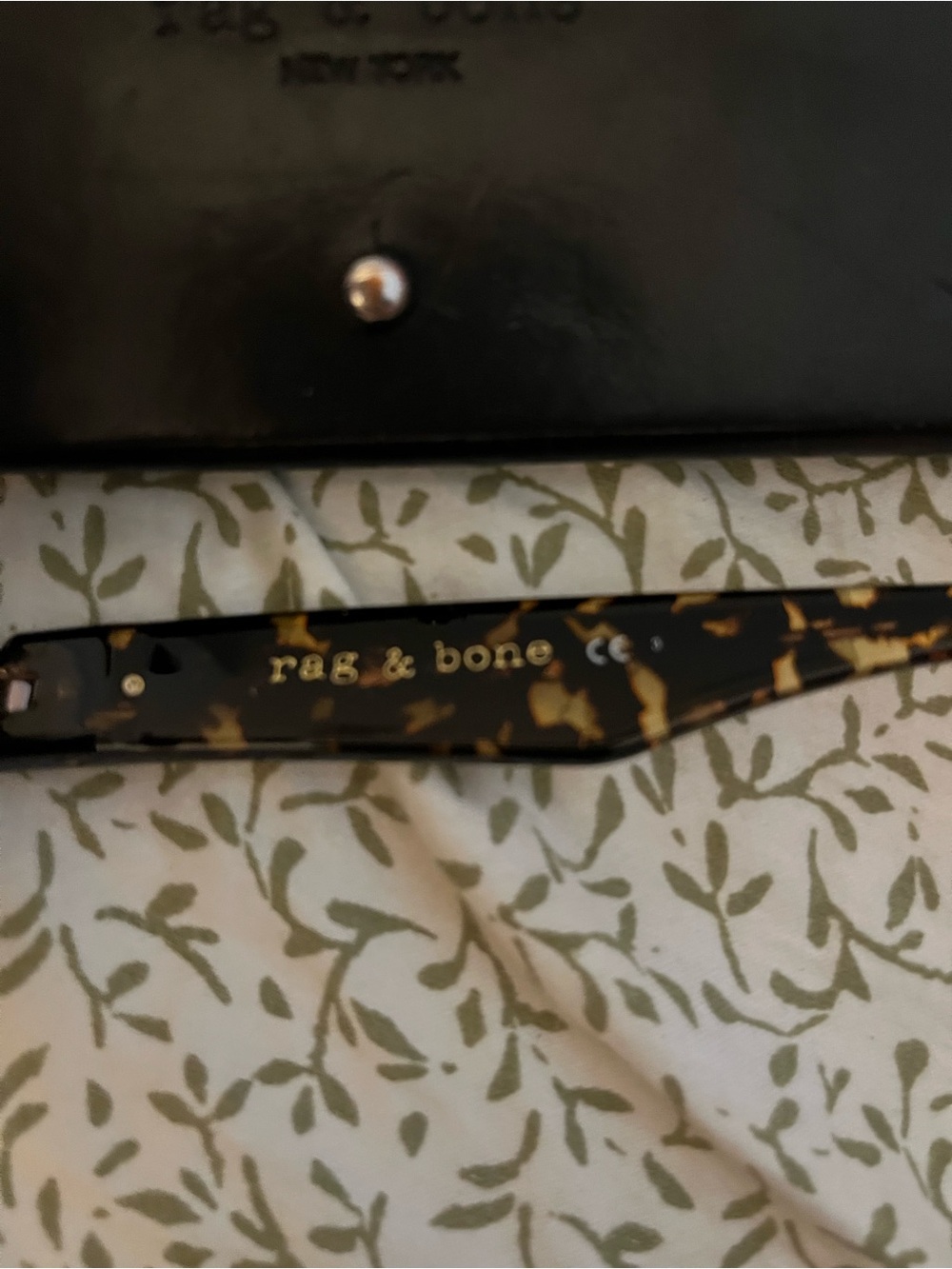 Rag & Bone Tortoiseshell Sunglasses Arm with Logo - Picture 1 of 6